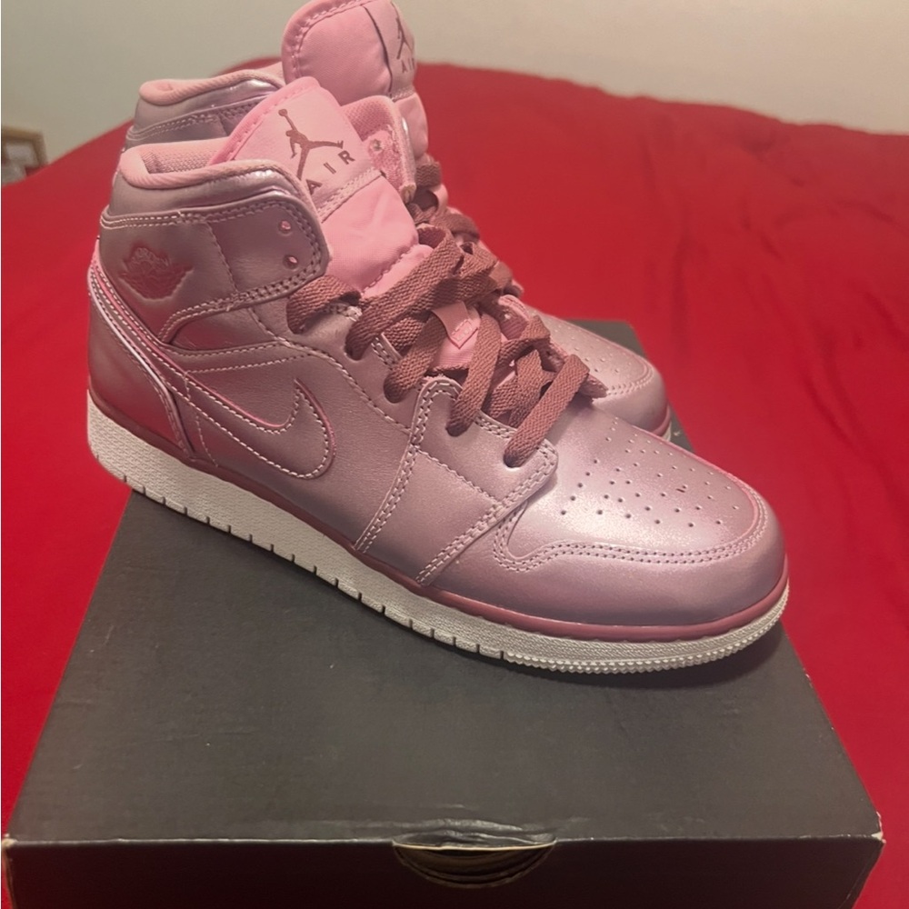 Jordan Women's Metallic Pink Sneakers